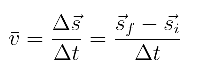Average Velocity Formula